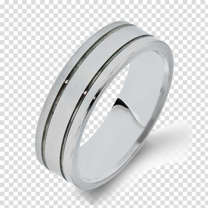 Silver Wedding ring Body Jewellery, Tungsten Carbide transparent background PNG clipart