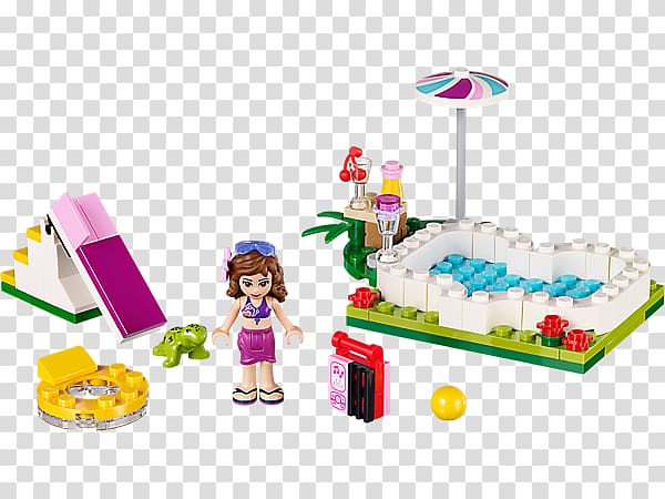 LEGO Friends LEGO 41090 Friends Olivia's Garden Pool Lego minifigure Toy, toy transparent background PNG clipart