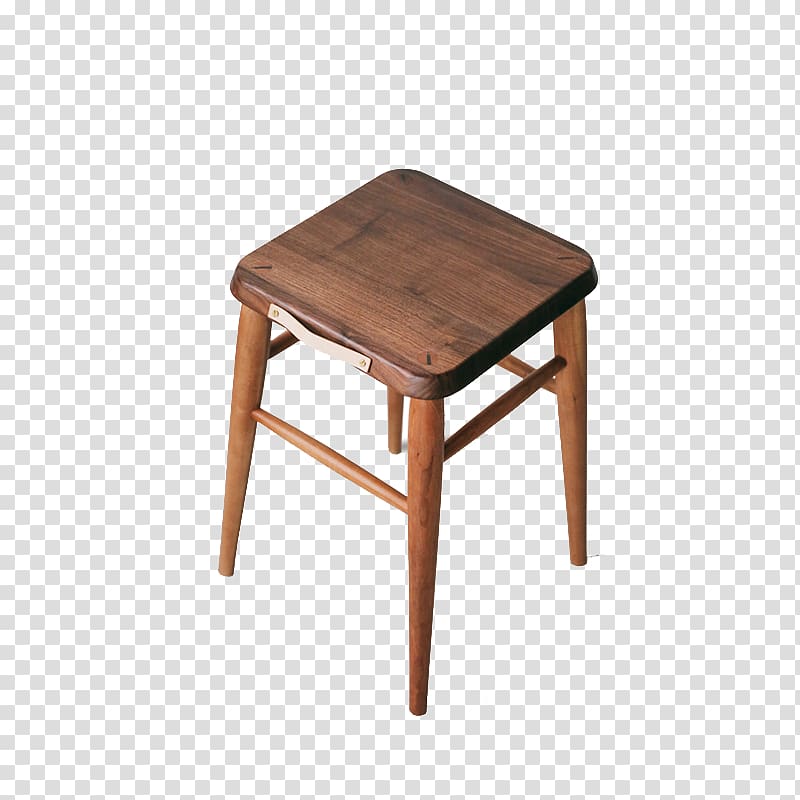 Stool Table Wood Furniture, Solid wood stool transparent background PNG clipart