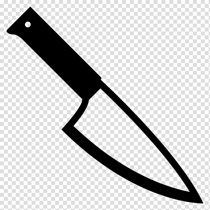 knife line art illustration, Chef's knife Kitchen Knives Emoji, knife transparent background PNG clipart