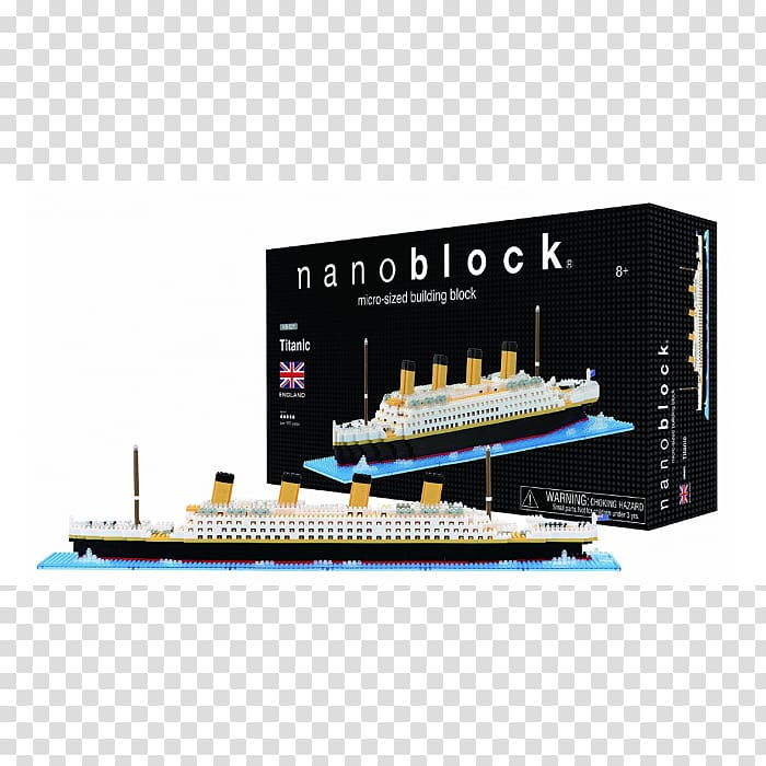 nanoblock NB‐021 Titanic RMS Titanic Plastic model Fishpond Limited, toy transparent background PNG clipart