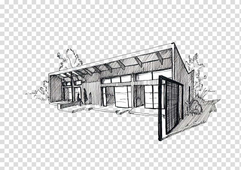 How to Draw a House in Two Point Perspective Modern House  YouTube