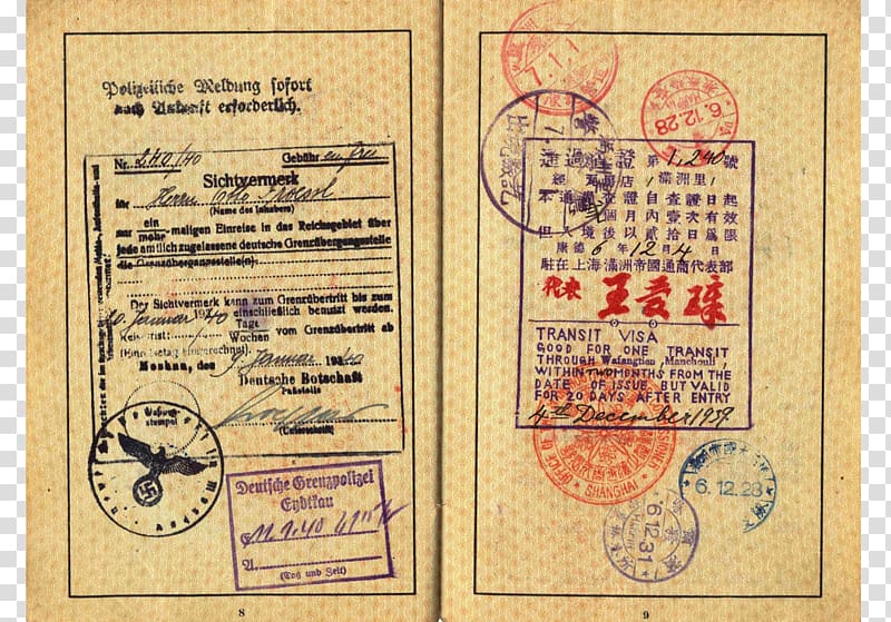 Passport Second World War China Germany Travel visa, passport transparent background PNG clipart