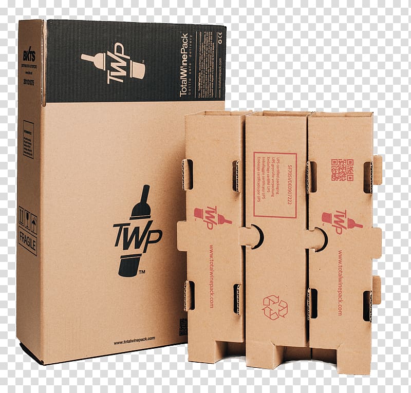Wine Box Bottle Packaging and labeling cardboard, wine transparent background PNG clipart