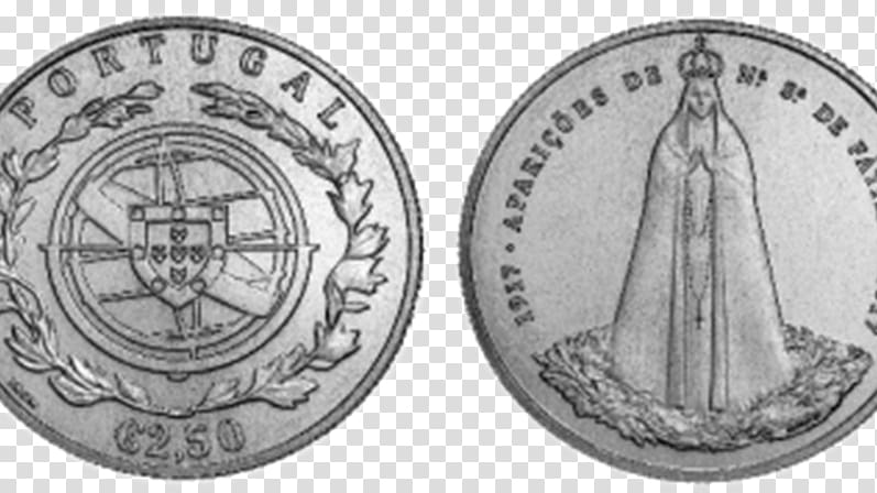 2 euro coin Our Lady of Fátima Silver, Visiting transparent background PNG clipart