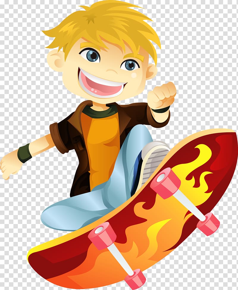 Skateboarding , Children Children transparent background PNG clipart