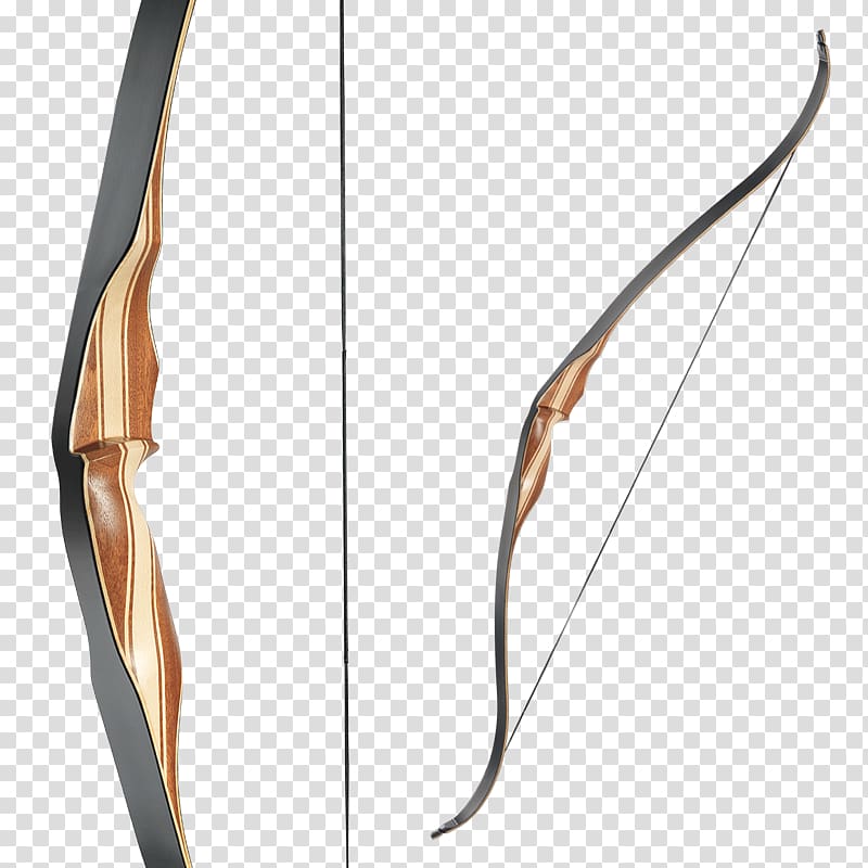 Longbow Recurve bow Archery Hunting, bear archery arrows tips transparent background PNG clipart