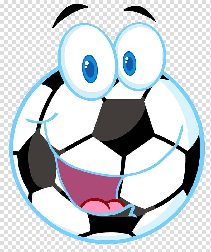 Cartoon Football , Happy football transparent background PNG clipart