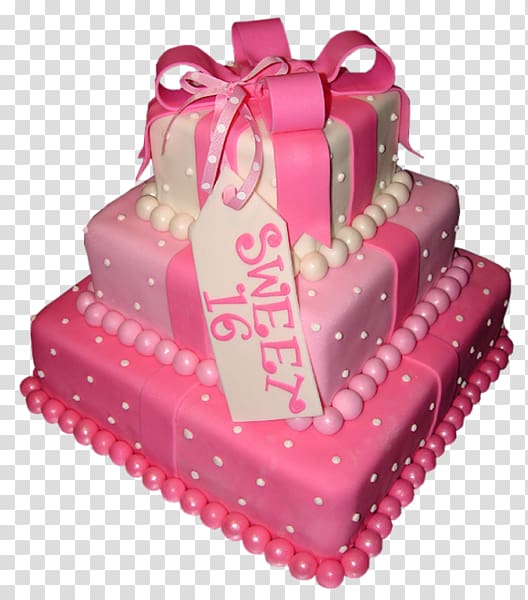 Birthday cake Chocolate cake Wedding cake Cupcake Sweet sixteen, sweet 16 transparent background PNG clipart