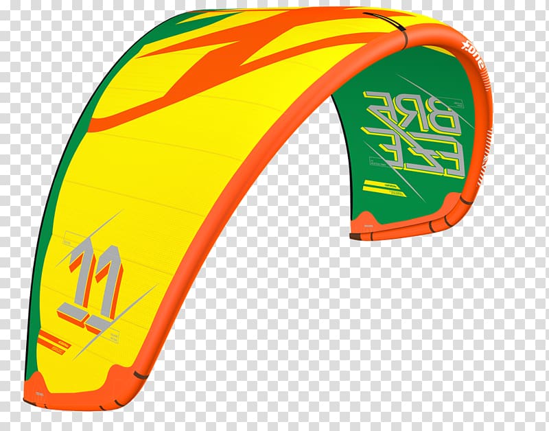 Kitesurfing Foil kite Wind Aile de kite, yellow kite transparent background PNG clipart