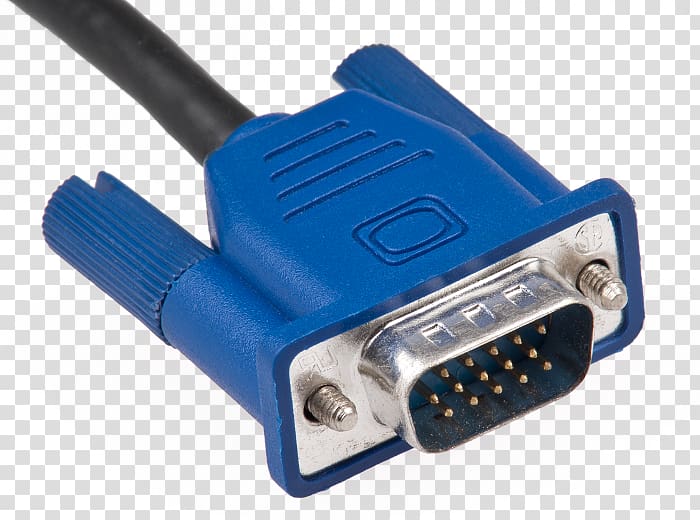 Laptop VGA connector Computer Monitors Electrical connector Electrical cable, computer cable transparent background PNG clipart