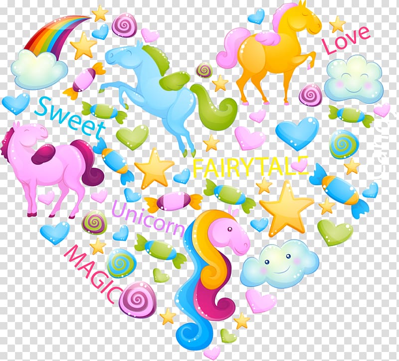 unicorn , Euclidean Drawing, hand-drawn cartoon unicorn transparent background PNG clipart