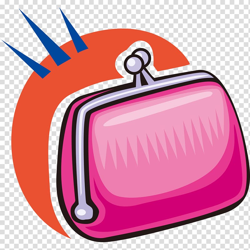Handbag , Small red purse transparent background PNG clipart