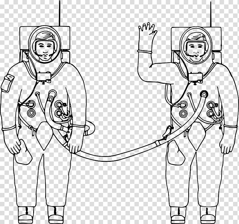Danger in Deep Space Astronaut Line art , astronaut transparent background PNG clipart