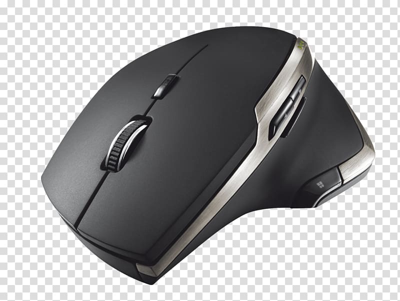 Computer mouse Trust EVO Advanced Wireless Mouse Laser mouse Computer keyboard, Computer Mouse transparent background PNG clipart