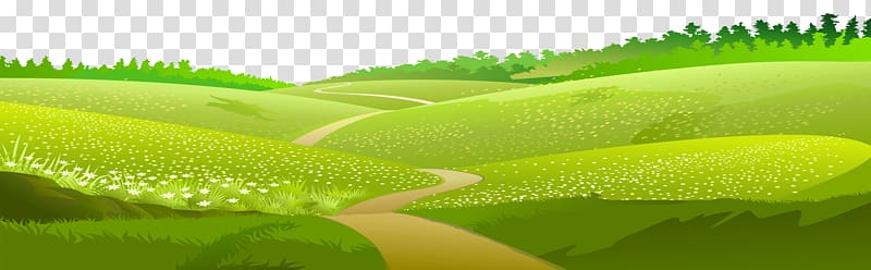 pathway between green grass , , Meadow Ground transparent background PNG clipart