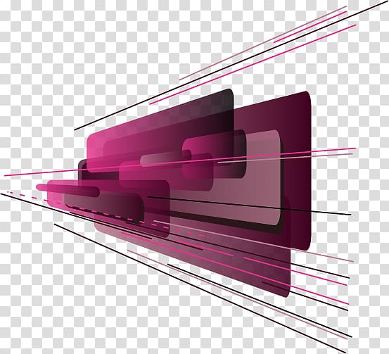 purple illustration, Geometry Technology, Abstract geometry transparent background PNG clipart