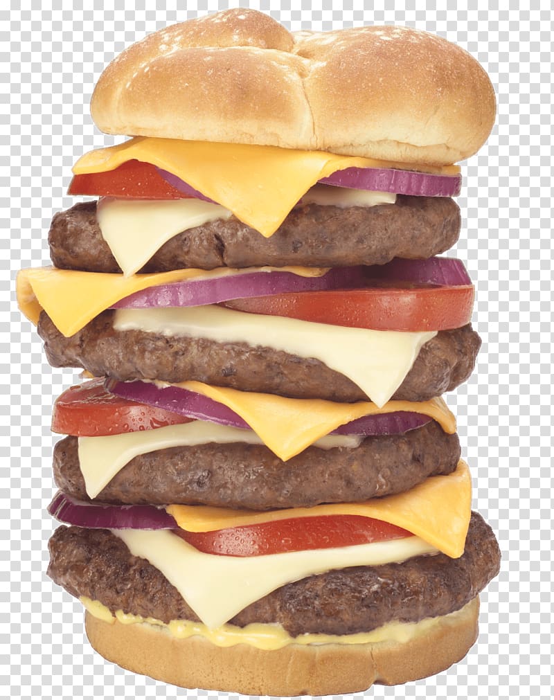 cheeseburger art, Quadruple Bypass Burger At Heart Attack Grill 9982 Calories transparent background PNG clipart