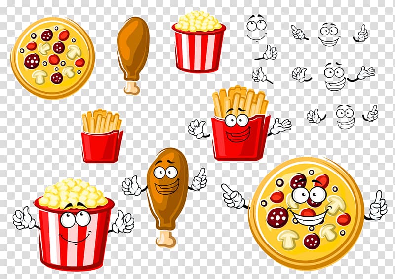 Pizza Take-out French fries Fast food Popcorn, Hamburg popcorn chicken fingers fries transparent background PNG clipart