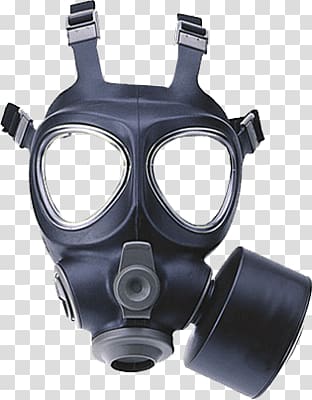 black gas mask art, Gas Mask transparent background PNG clipart
