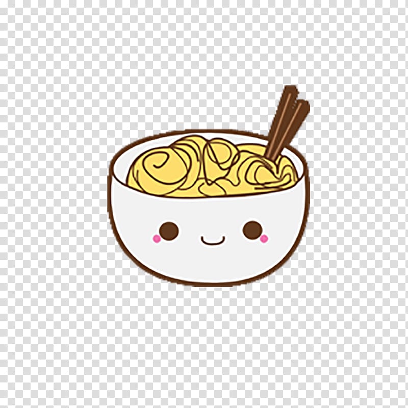 noodles in white bowl , Chinese cuisine Japanese Cuisine Take-out Breakfast Drawing, Cute cartoon painted noodle bowl transparent background PNG clipart