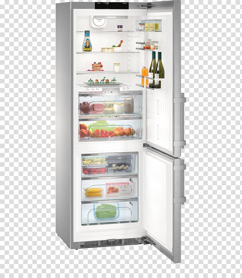 Liebherr Group Refrigerator Liebherr CBNPes 5758 Premium BioFresh NoFrost Fridge Freezer Auto-defrost, refrigerator transparent background PNG clipart