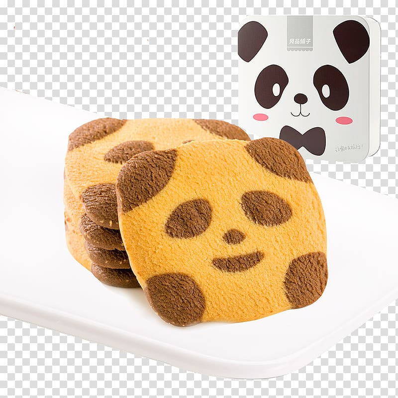 Breakfast Bakery Chocolate ice cream Cookie Biscuit, Panda biscuits transparent background PNG clipart