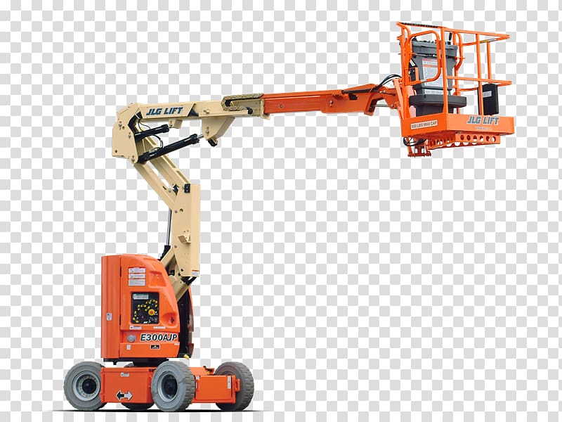 Aerial work platform JLG Industries Heavy Machinery Elevator Architectural engineering, boom transparent background PNG clipart