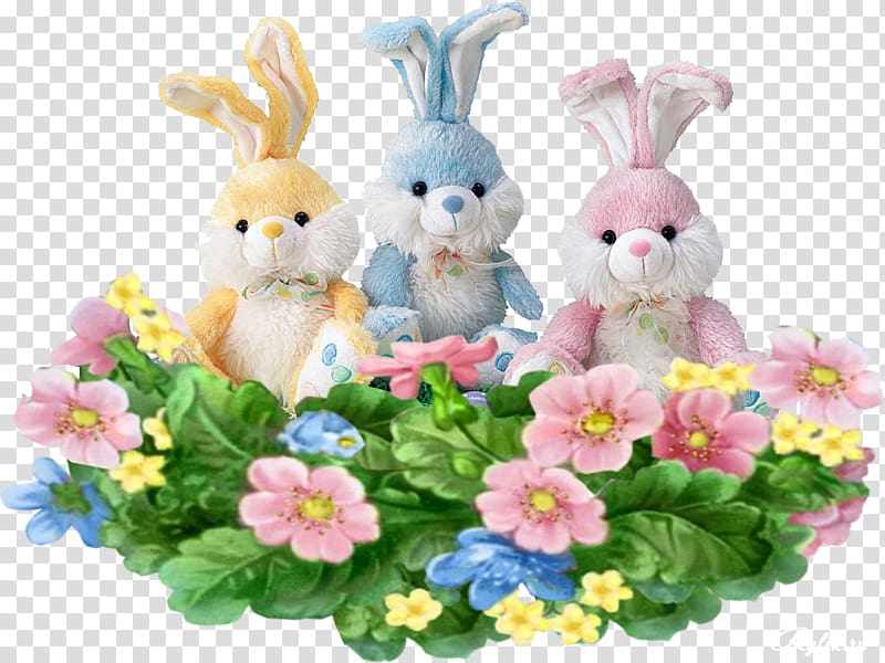 Easter Bunny Frames Easter egg, flowers happy easter transparent background PNG clipart