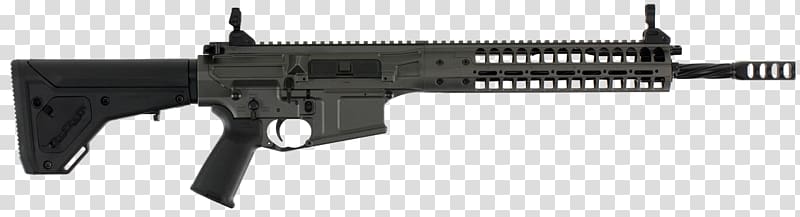 LWRC International AR-15 style rifle Firearm 6.8mm Remington SPC, assault rifle transparent background PNG clipart