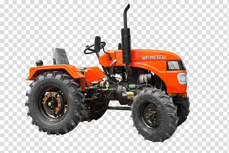 Malotraktor Tractor Uralets Four-wheel drive All-wheel drive, tractor transparent background PNG clipart