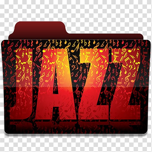 red and black Jazz file icon, text brand red, Jazz 1 transparent background PNG clipart