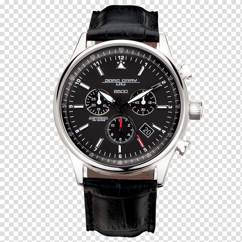 Jorg Gray Watch Chronograph Strap Dial, individual anti japanese victory transparent background PNG clipart