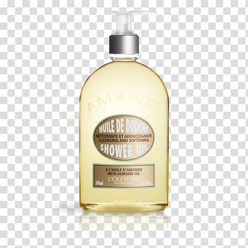 Lotion L Occitane Almond Shower Oil L\'Occitane en Provence Shea butter L\'Occitane Almond Cleansing & Softening Shower Oil, almond oil transparent background PNG clipart