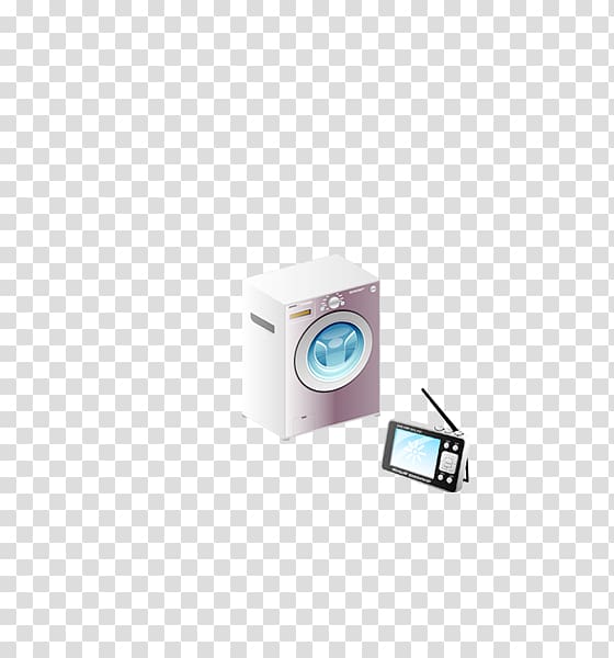 Washing machine Cartoon Icon, Radio creative cartoon washing machine transparent background PNG clipart