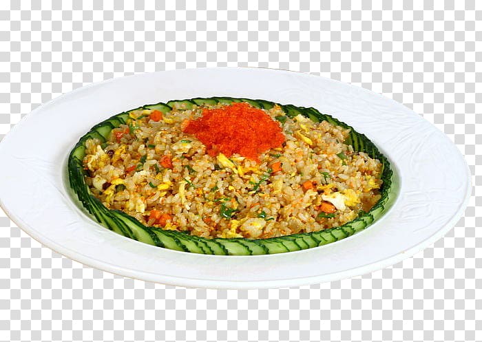 Yangzhou fried rice Chinese cuisine Rice cake Kimchi fried rice, Golden fried rice transparent background PNG clipart