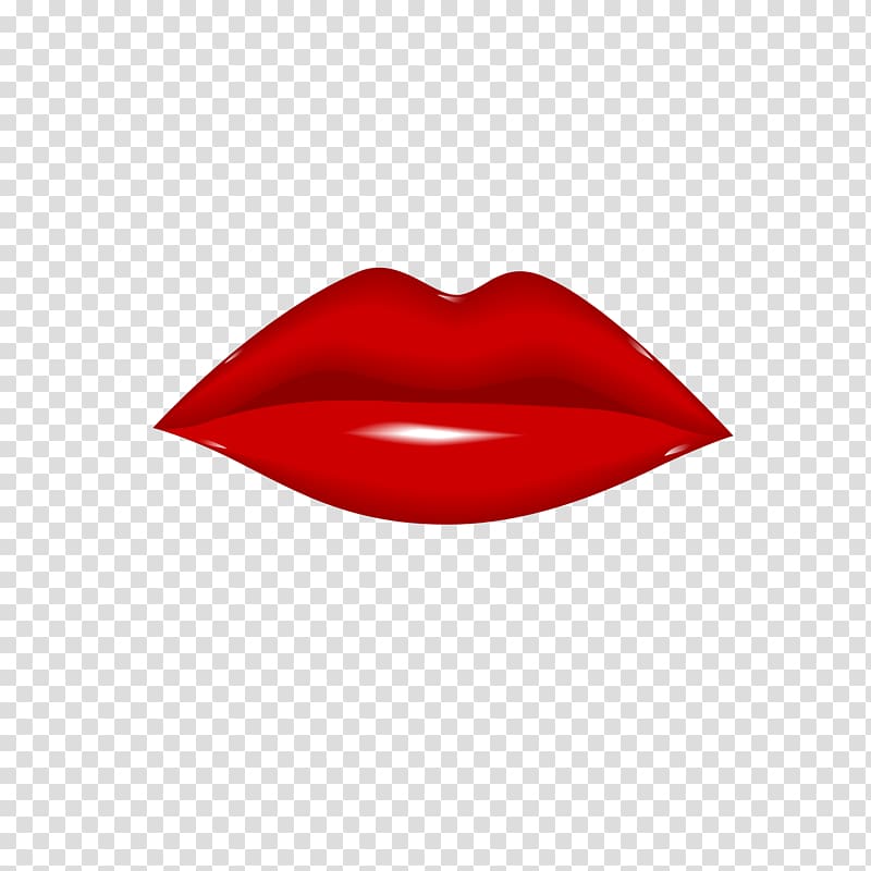 Red Lipstick, Big red lips transparent background PNG clipart
