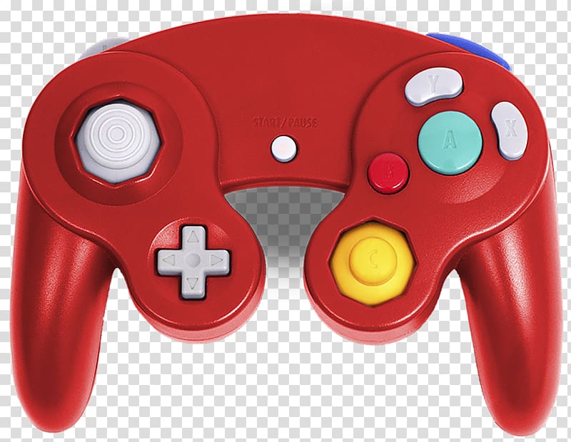 GameCube controller Wii Nintendo Switch Nintendo 64, mix colour red transparent background PNG clipart