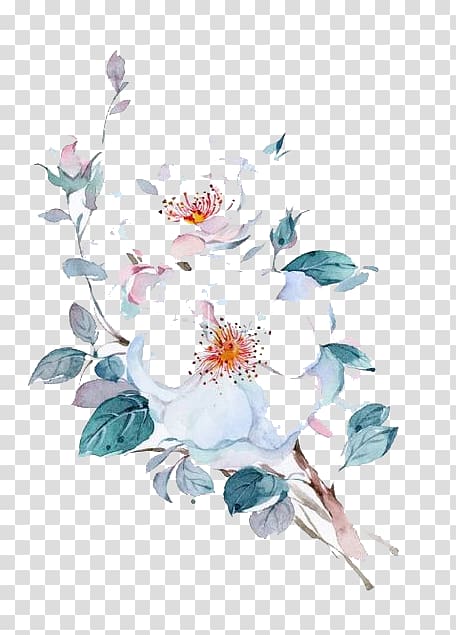 watercolor flowers transparent background PNG clipart