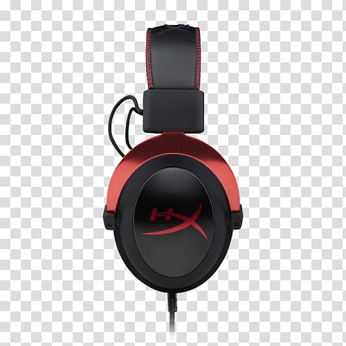 Kingston HyperX Cloud II Headphones 7.1 surround sound, headphones transparent background PNG clipart