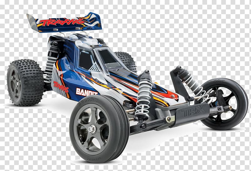 Traxxas Bandit VXL 1/10 Off-Road Buggy Radio-controlled car Radio-controlled model Traxxas Rustle VXL, buggy transparent background PNG clipart