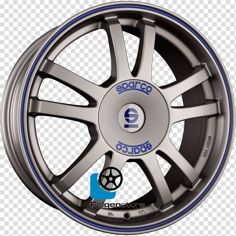 Alloy wheel Sparco Autofelge Rallying Car, car transparent background PNG clipart