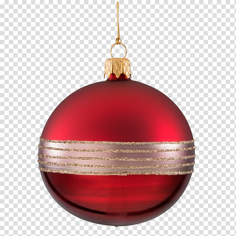Christmas ornament Bombka Christmas Day Bauble Red, floating glass balls decorative transparent background PNG clipart