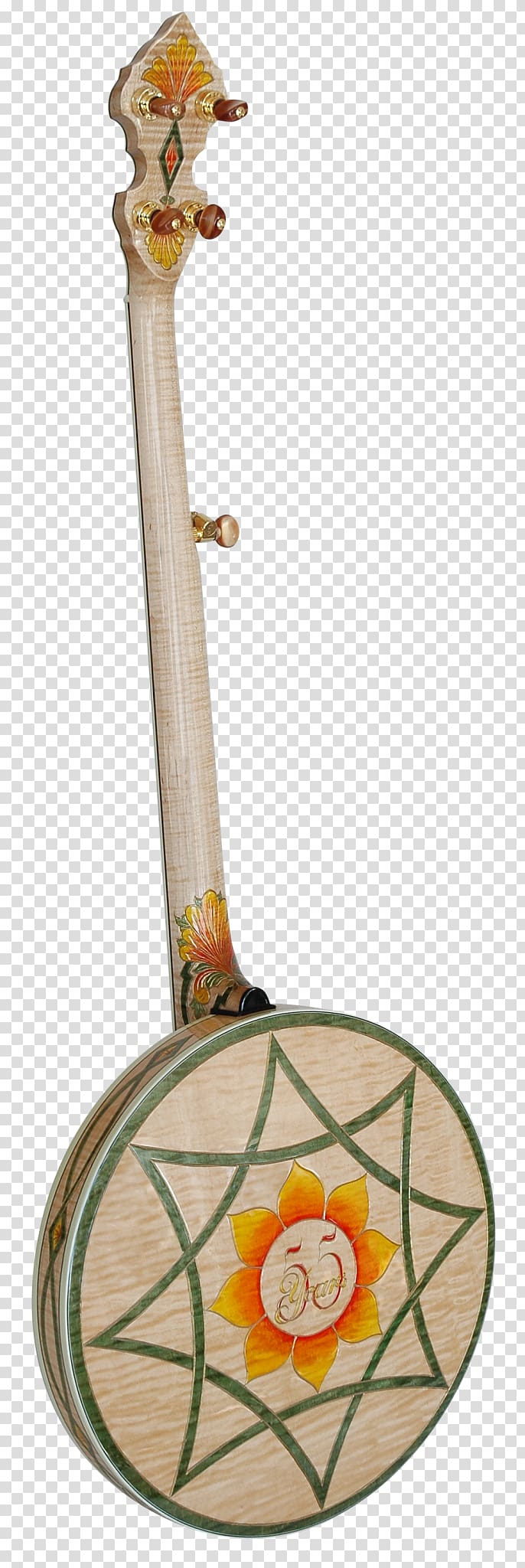 Plucked string instrument Banjo String Instruments Inlay, Traditional Lotus transparent background PNG clipart