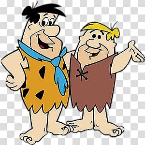 flintstones illustration, The Flintstones Fred and Barney transparent background PNG clipart