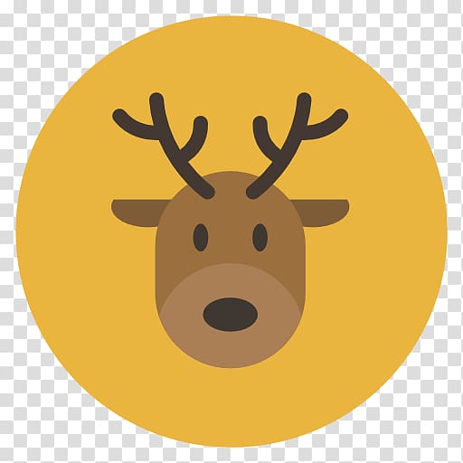 vertebrate deer yellow snout, Reindeer transparent background PNG clipart