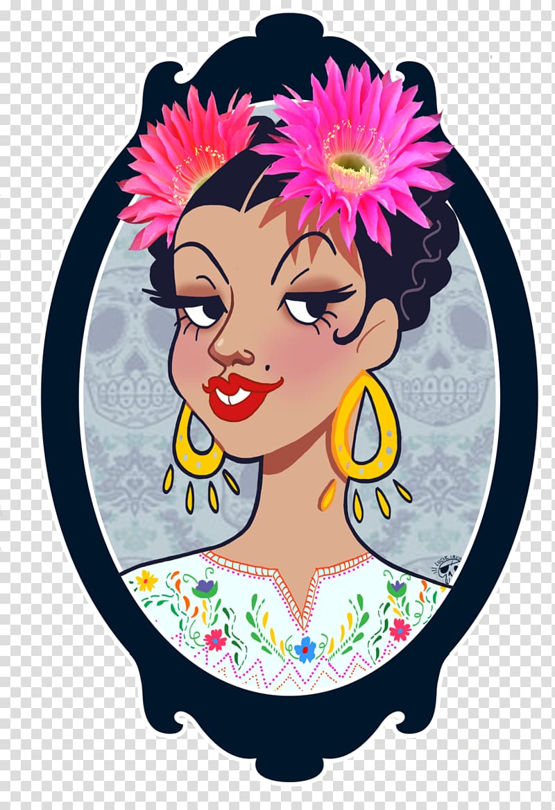 Art Douchegordijn , mexican woman transparent background PNG clipart