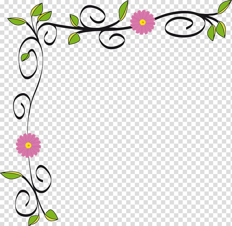 Border Line Flower Png Images - Mang Temon