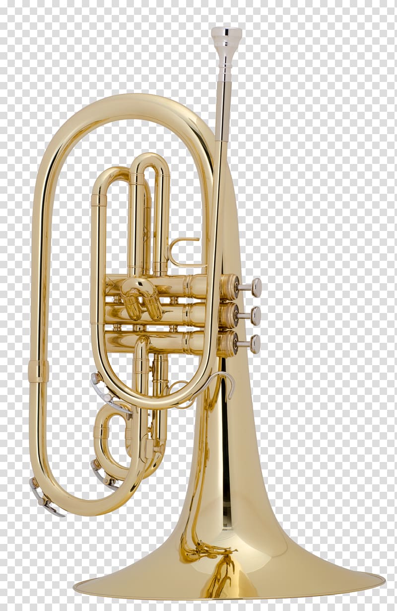 Saxhorn Mellophone Euphonium Trumpet French Horns, Trumpet transparent background PNG clipart