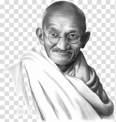 Mahatma Gandhi transparent background PNG clipart